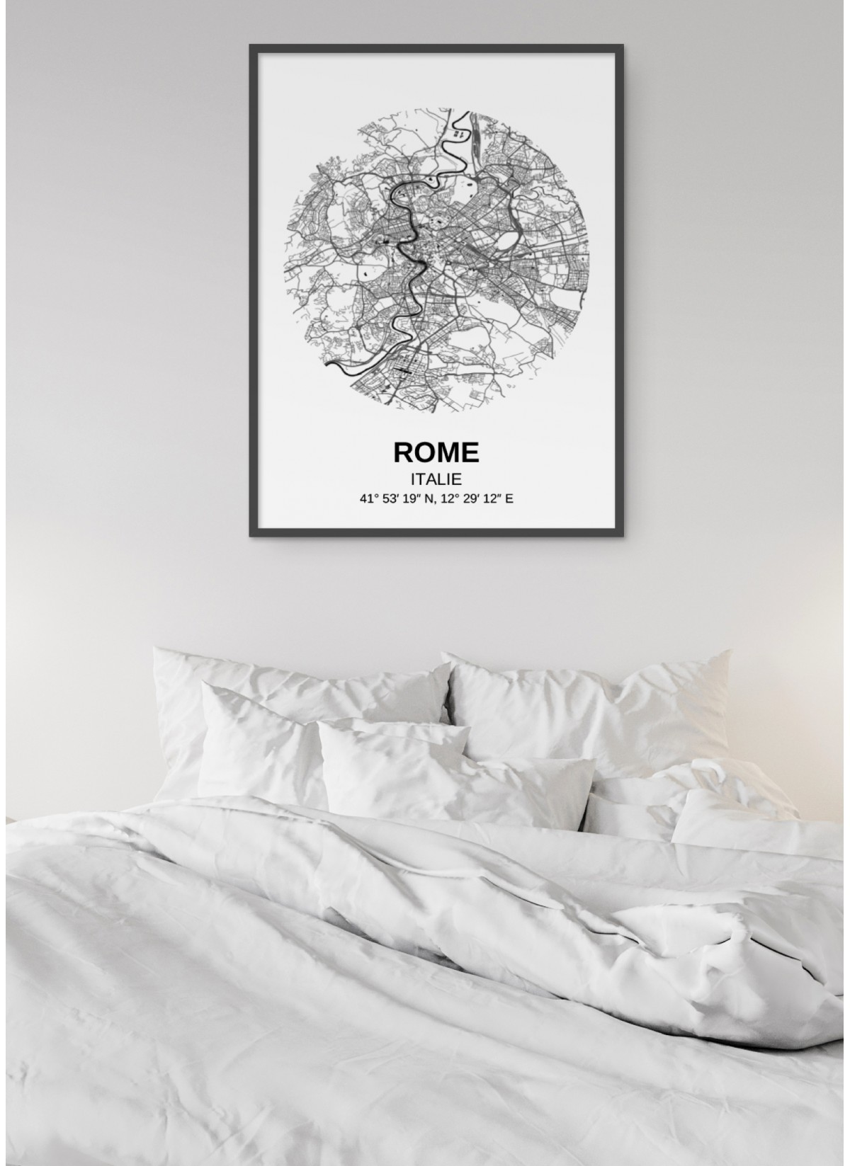 Affiche Carte Rome