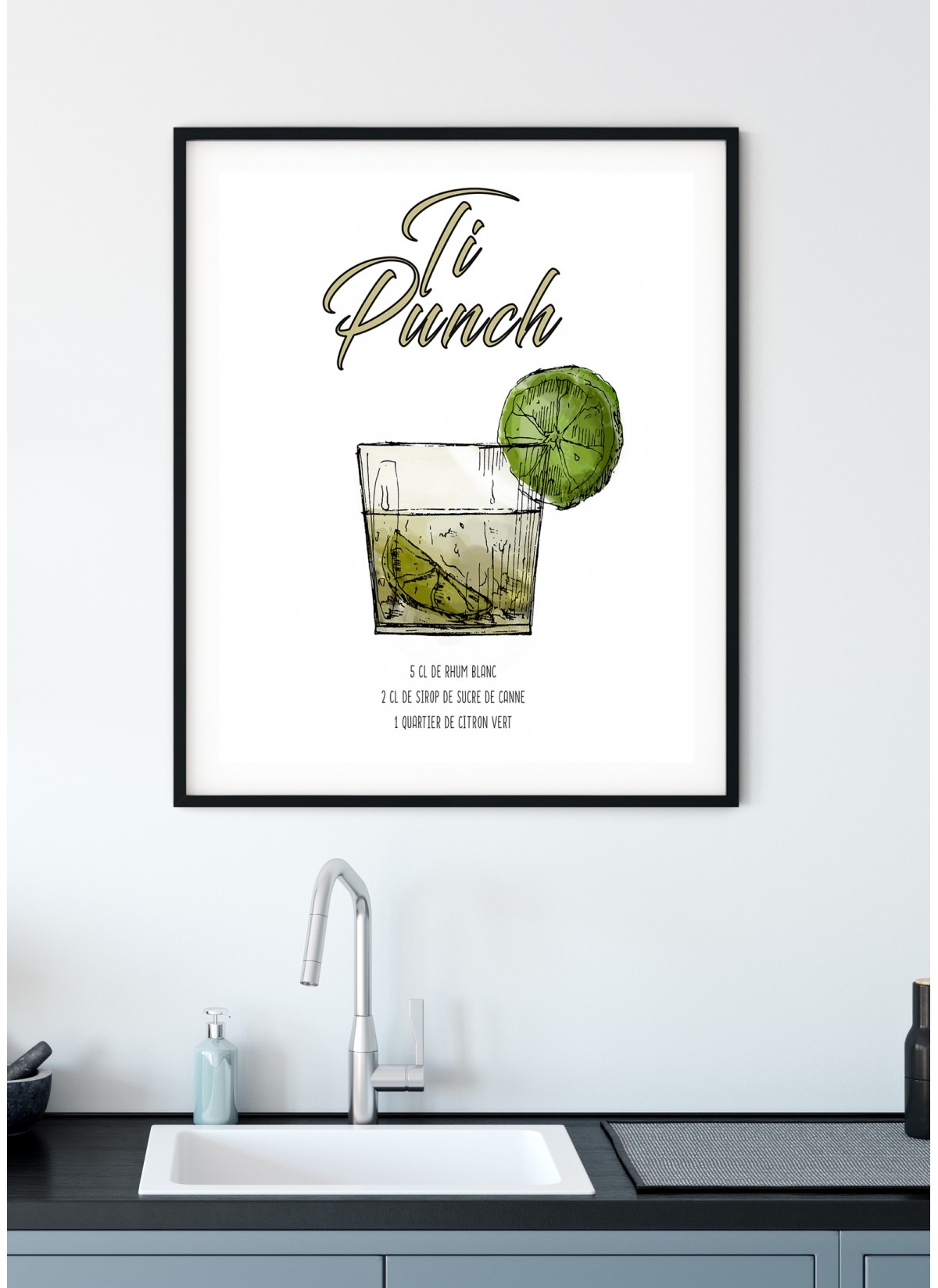 Affiche Cocktail Ti Punch
