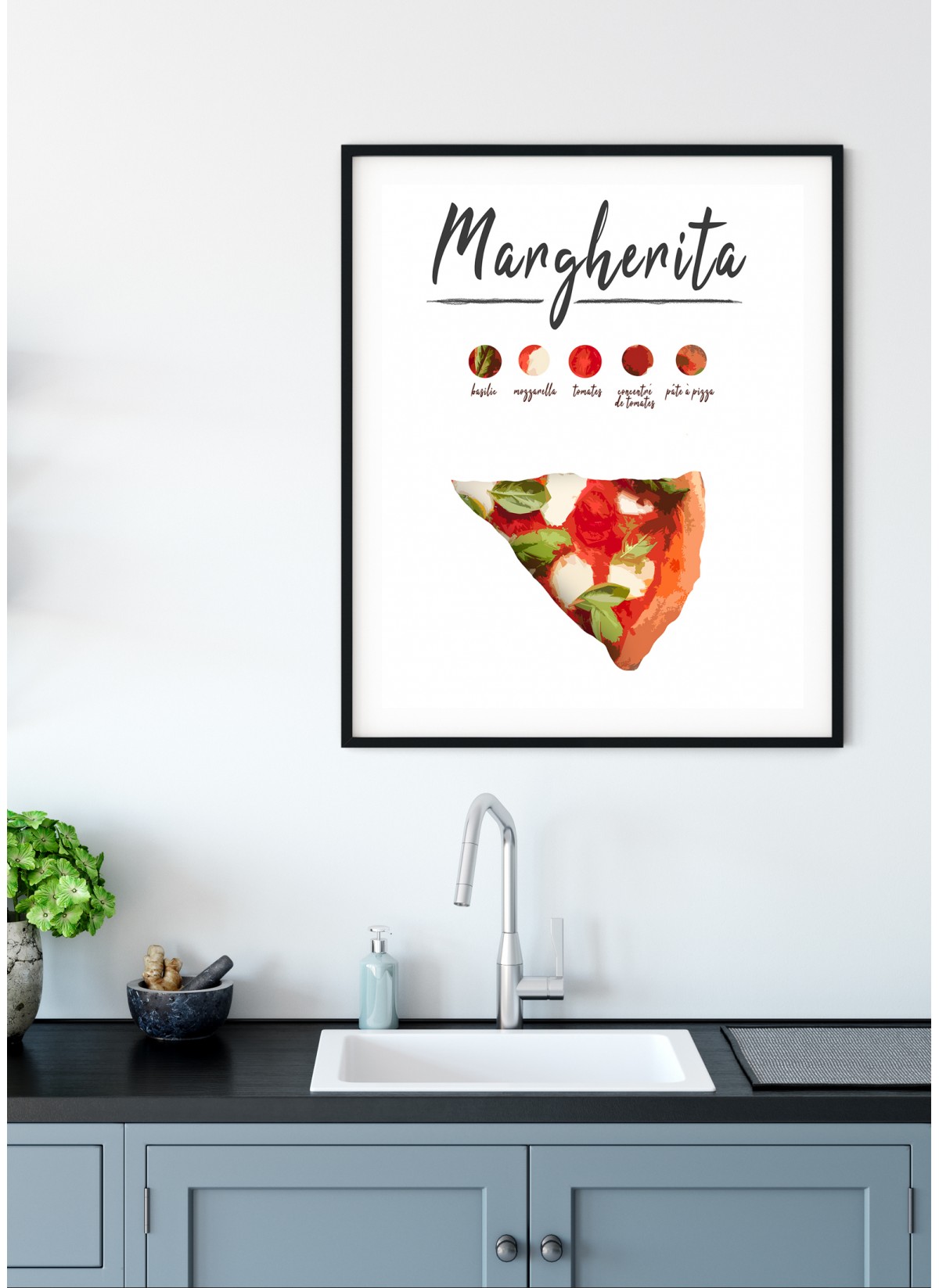Affiche Pizza Margherita