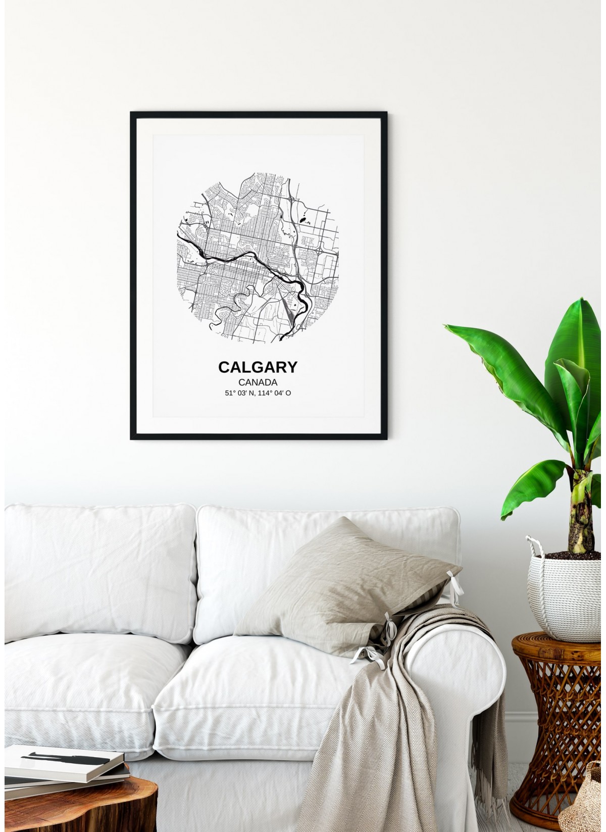 Poster Carte Calgary