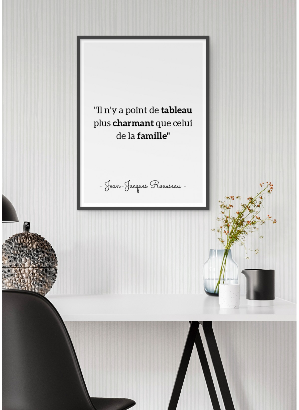 Affiche Rousseau : "Il n'y a point de tableau..."