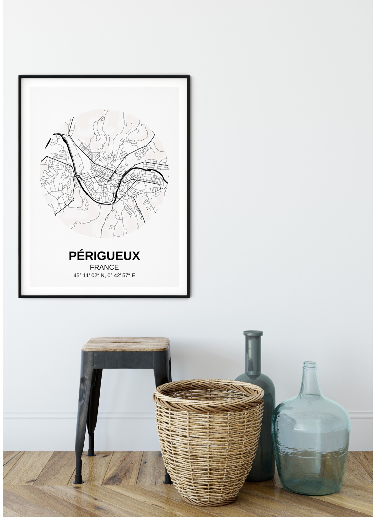 Affiche Carte Périgueux