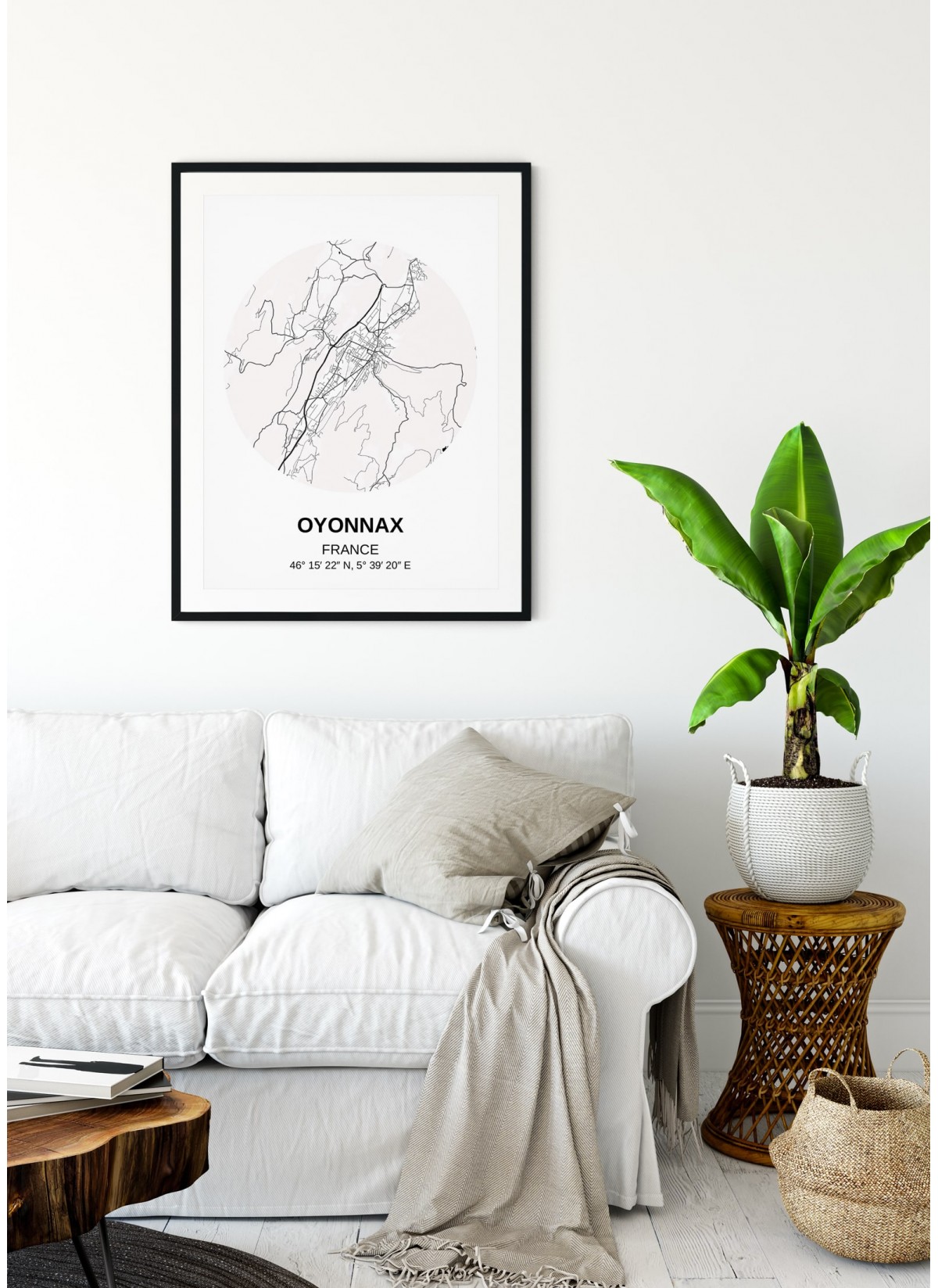 Affiche Carte Oyonnax