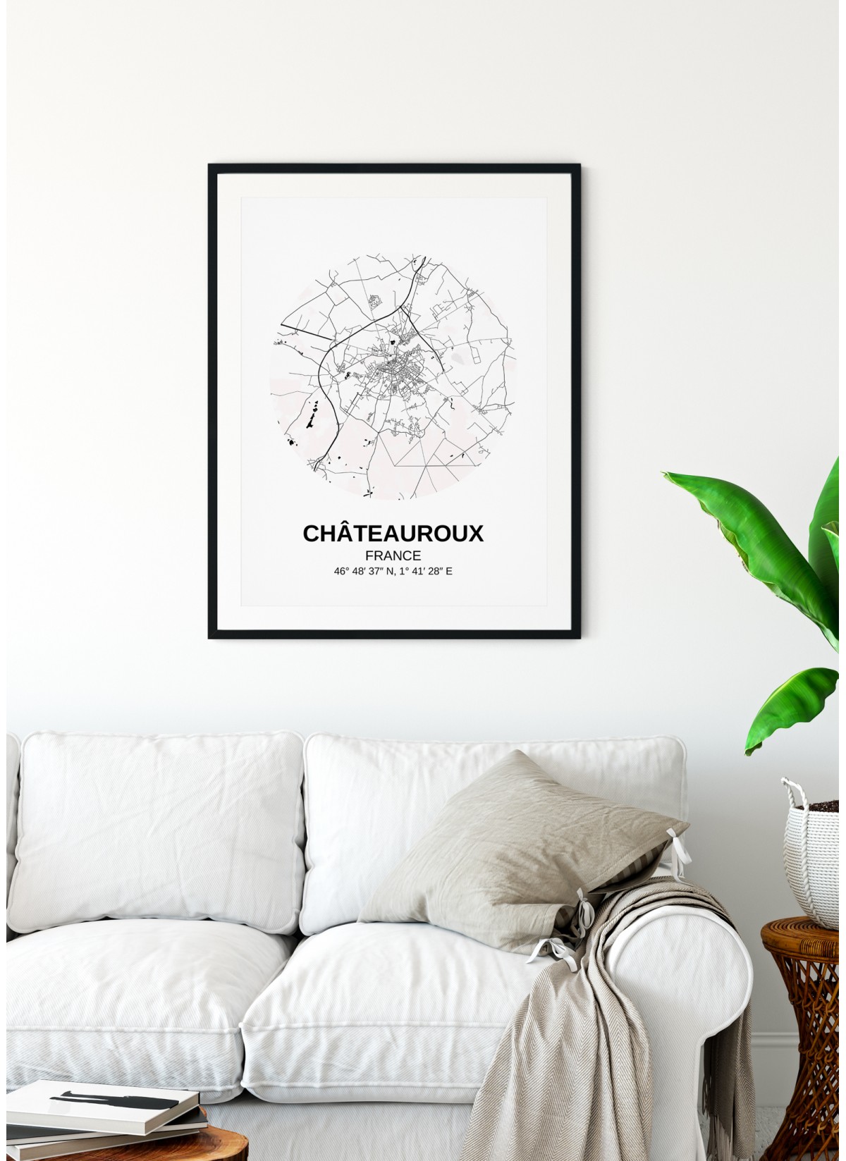 Affiche Carte Châteauroux