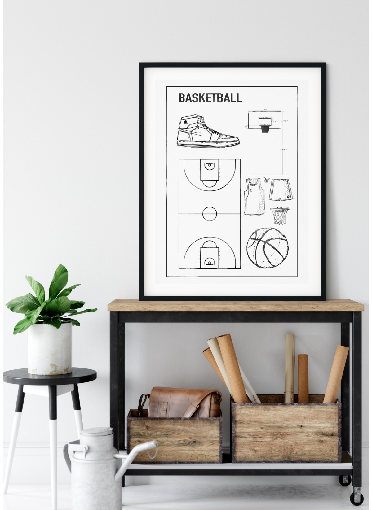 Affiche Terrain de basket