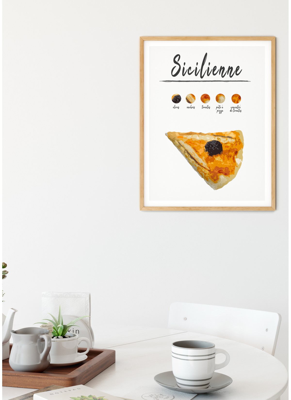 Affiche Pizza Sicilienne