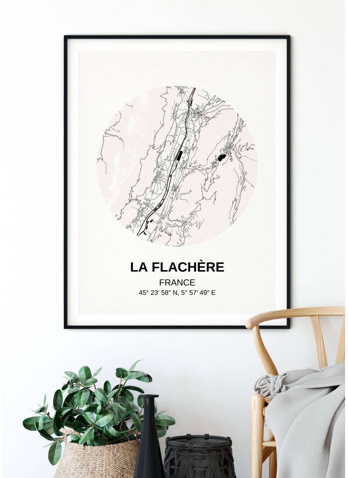 Affiche Carte La Flachère