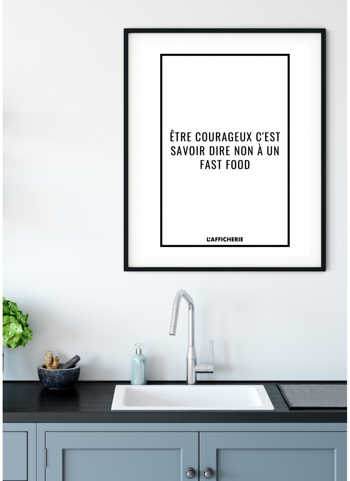Affiche "Être courageux..."