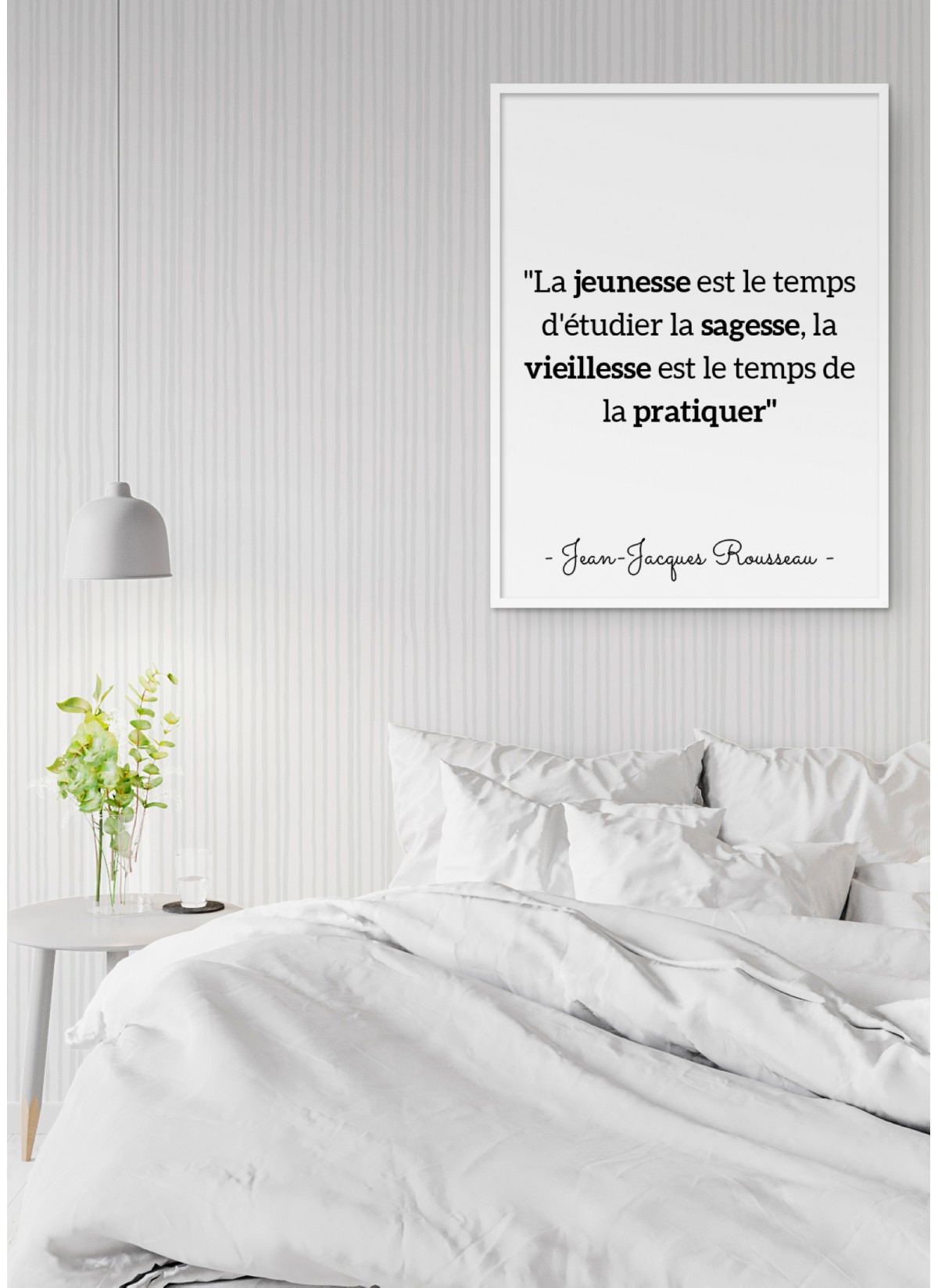 Affiche Rousseau : "La jeunesse est le temps d'étudier"