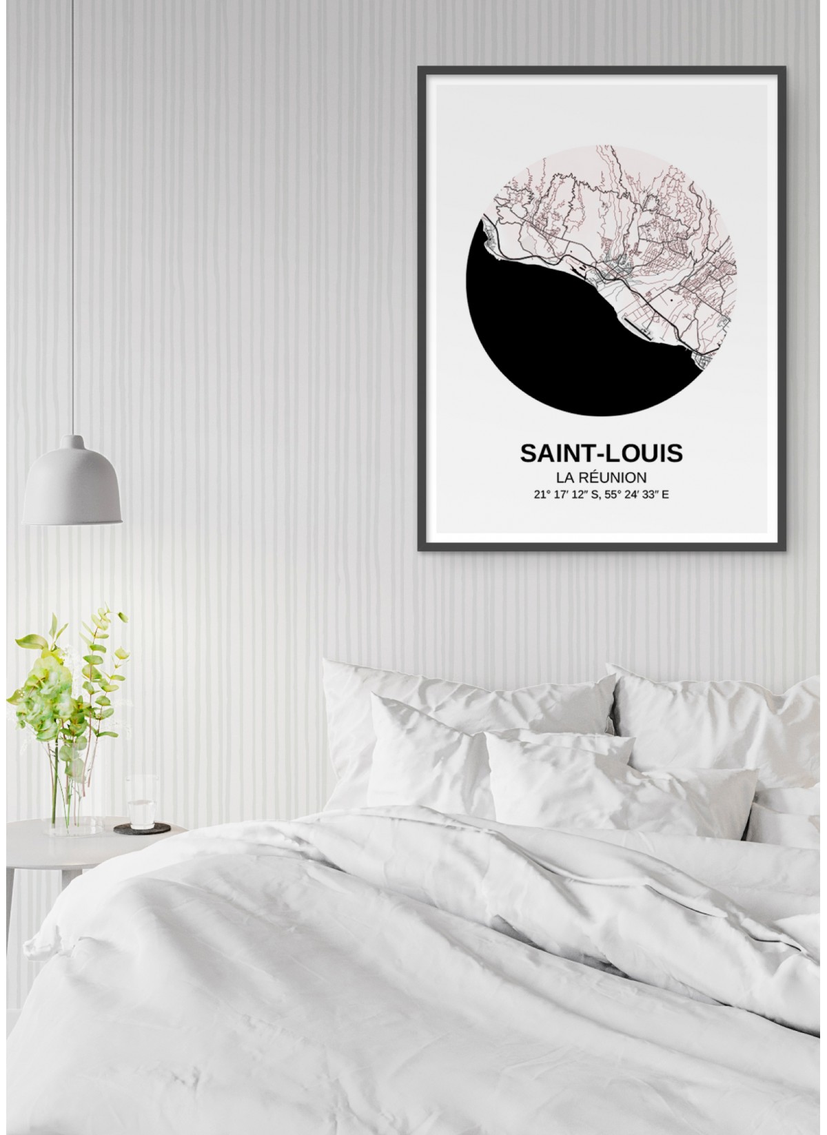 Affiche Carte Saint-Louis