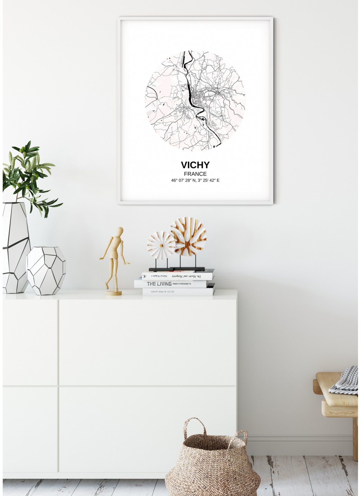 Affiche Carte Vichy