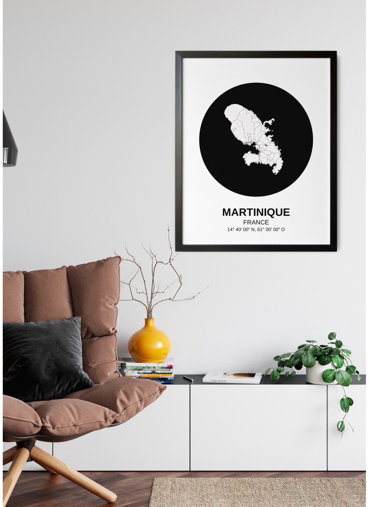 Affiche Carte Martinique