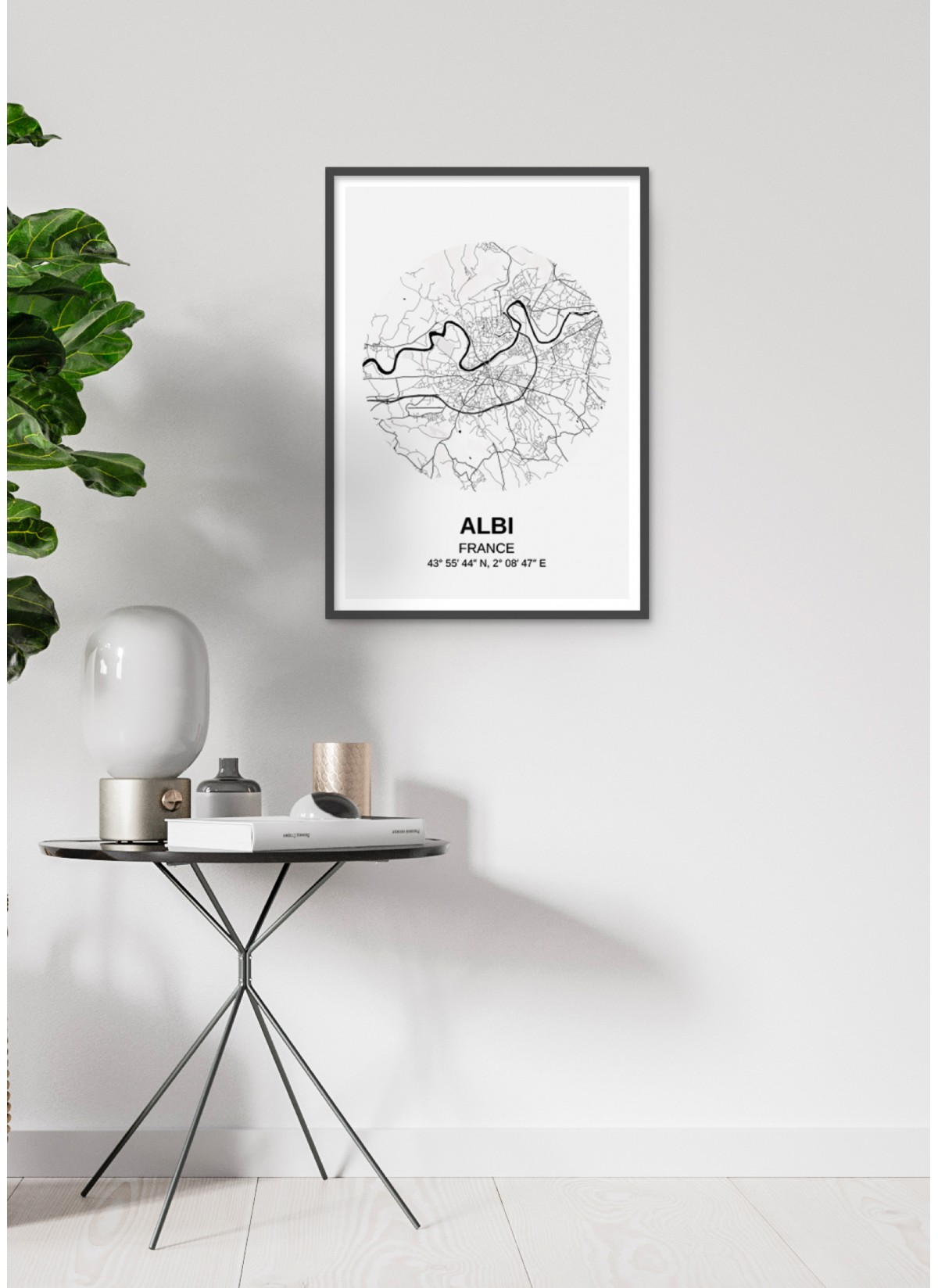 Affiche Carte Albi