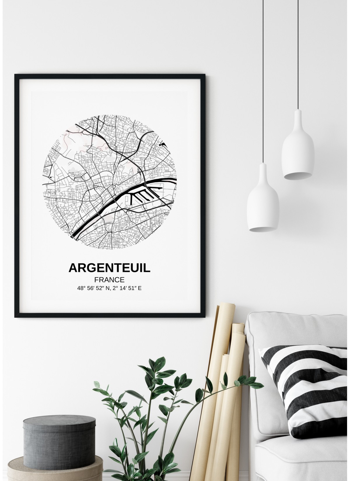 Affiche Carte Argenteuil