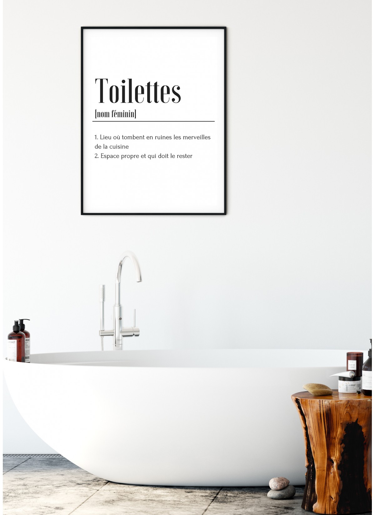Affiche Définition Toilettes