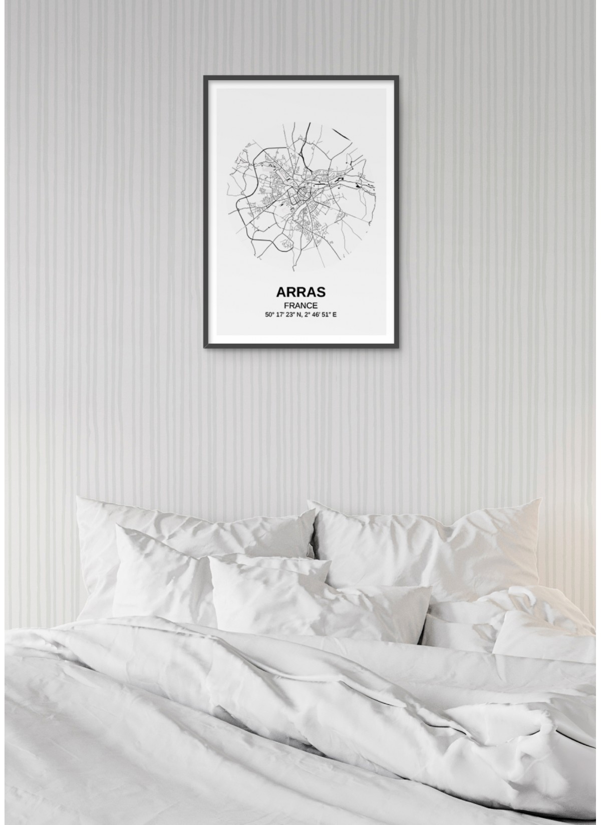 Affiche Carte Arras