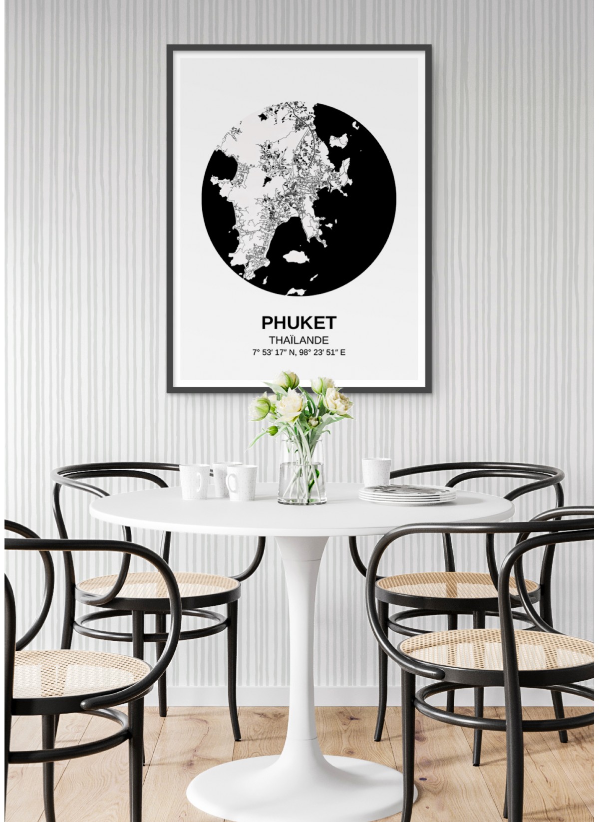 Affiche Carte Phuket