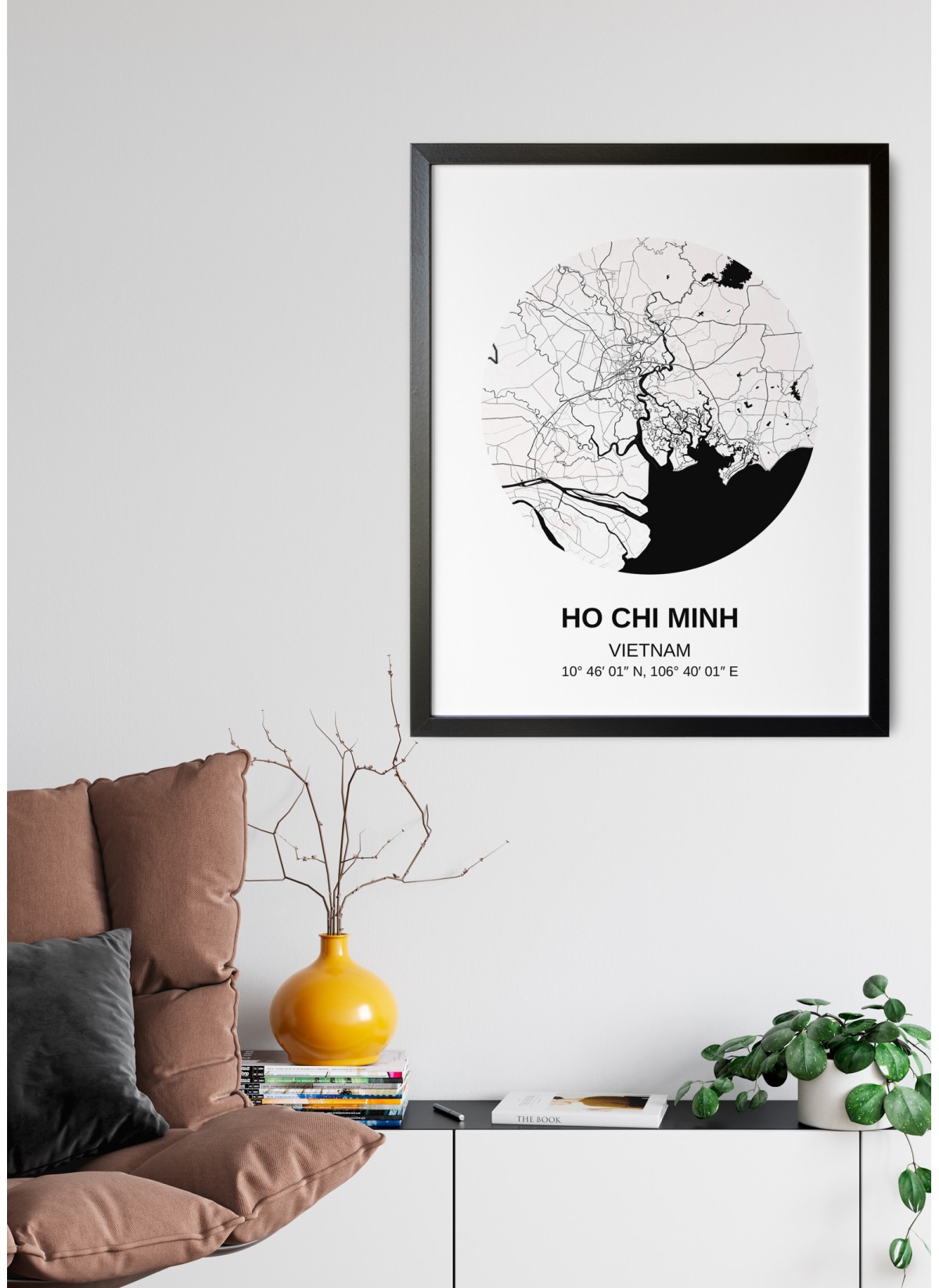 Affiche Carte Ho Chi Minh