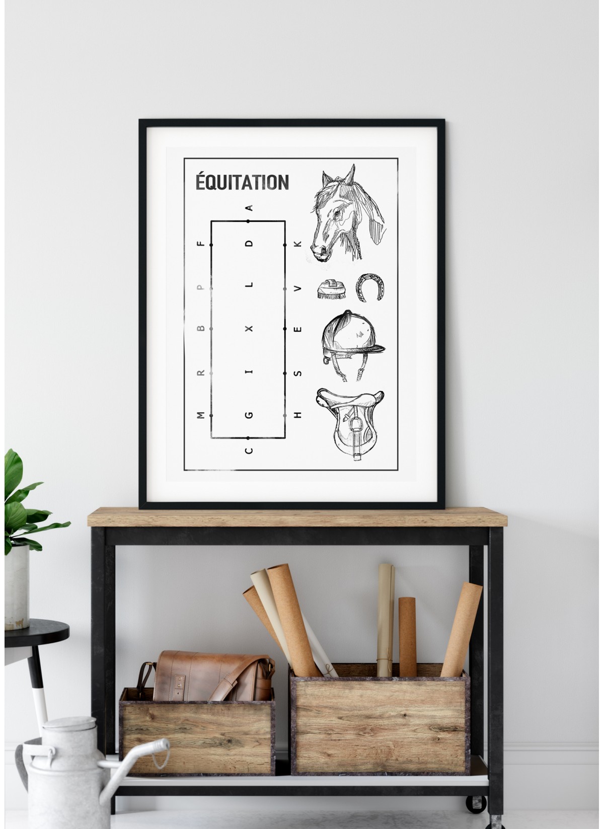 Affiche Équitation