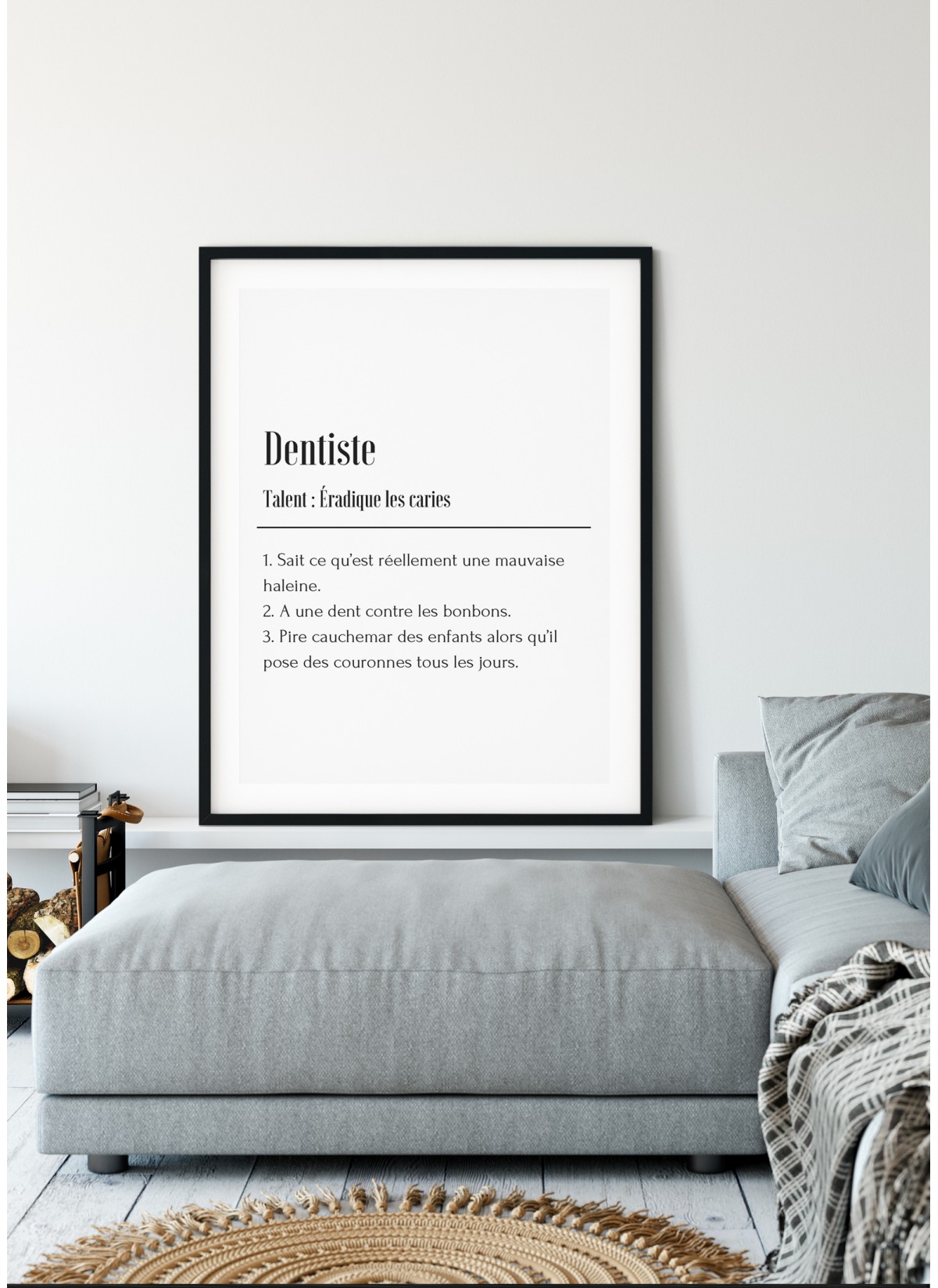 Affiche Définition Dentiste