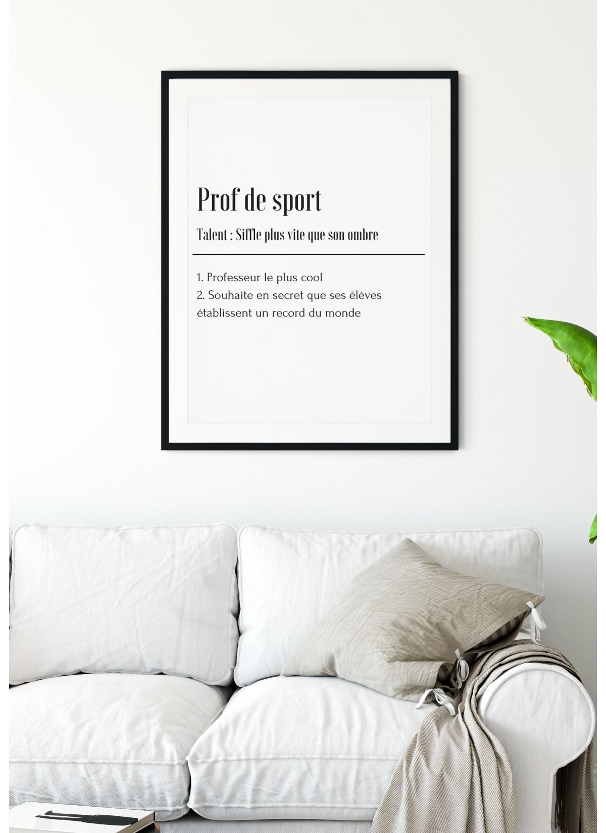 Affiche Définition Professeur de Sport