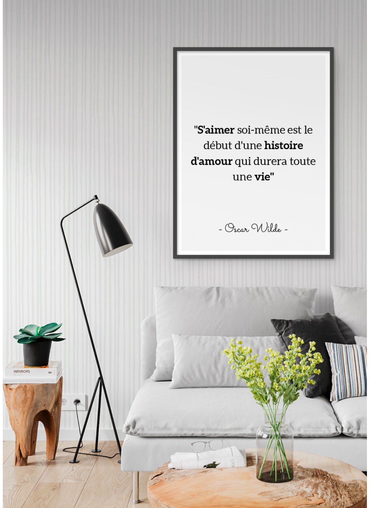 Affiche Oscar Wilde "S'aimer soi même..."