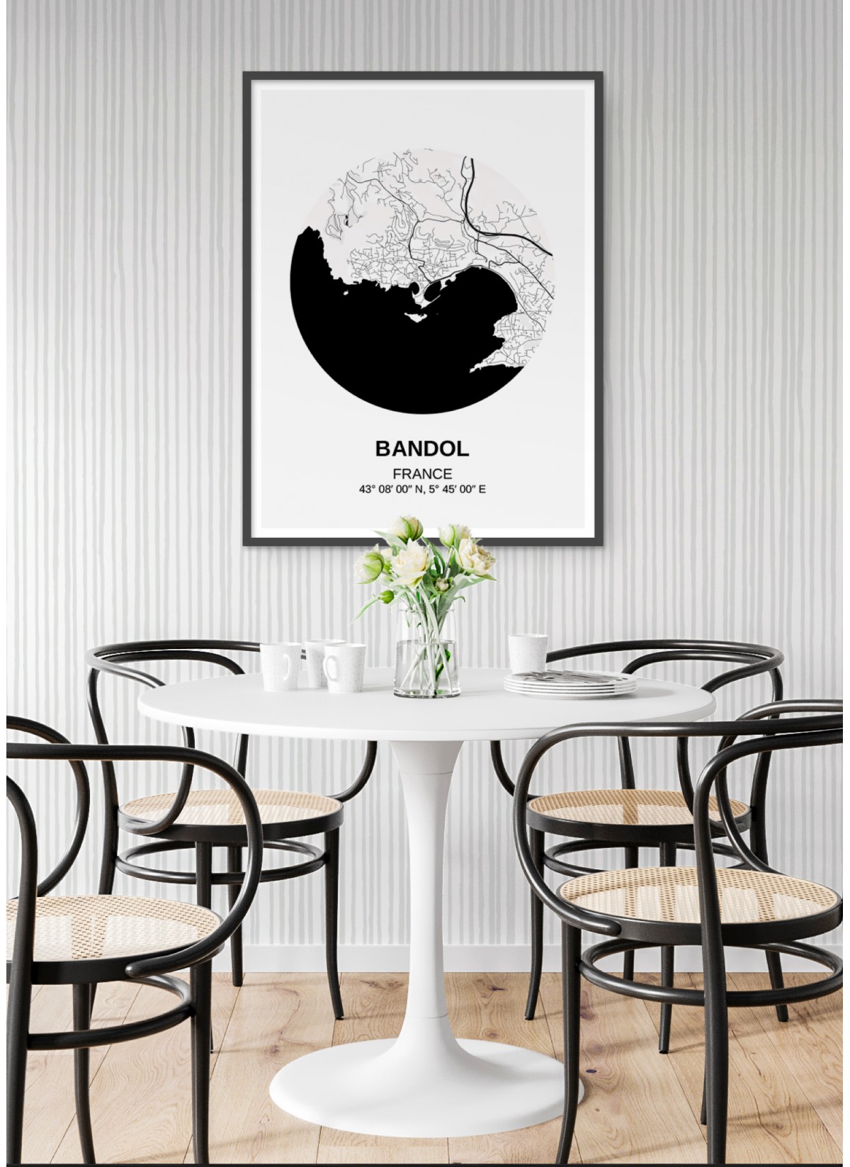 Affiche Carte Bandol