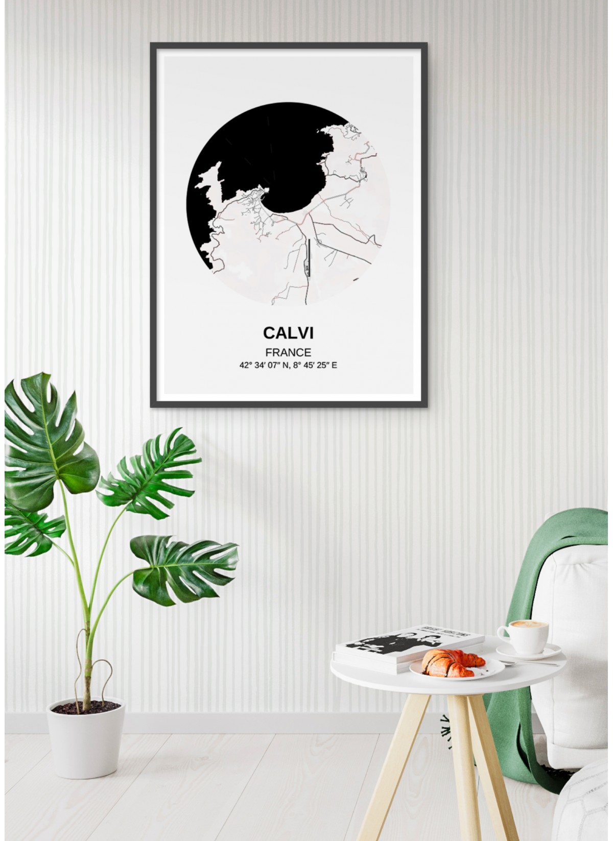 Affiche Carte Calvi