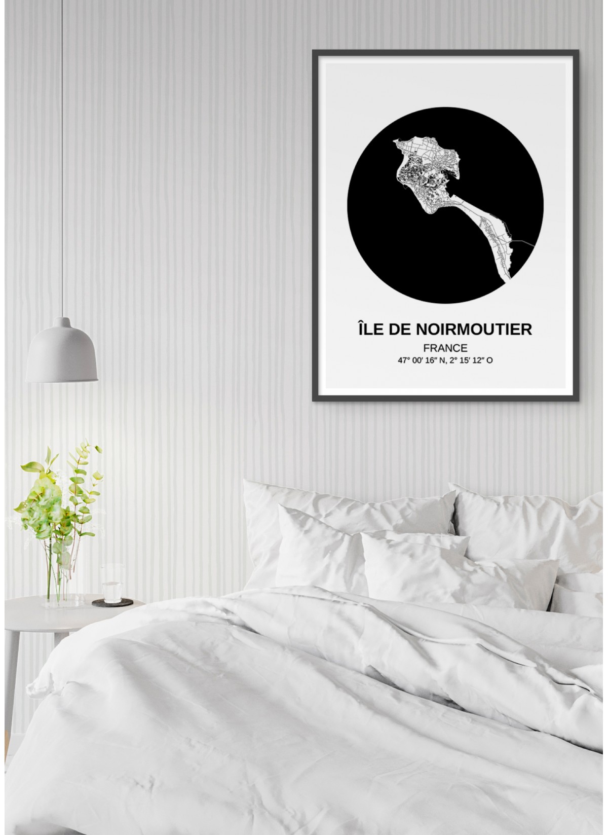 Affiche Carte Île de Noirmoutier