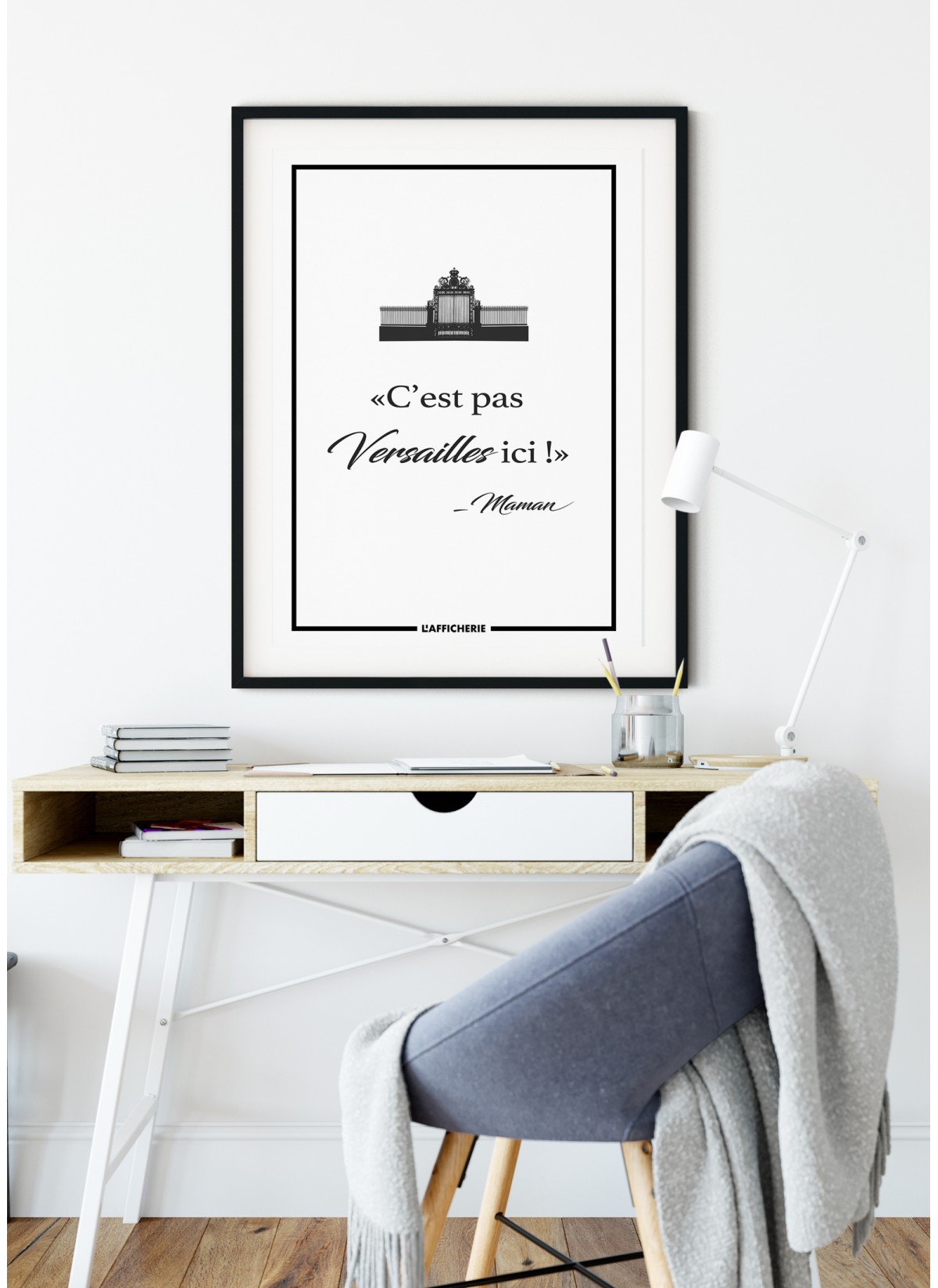 Affiche "C'est pas Versailles ici"