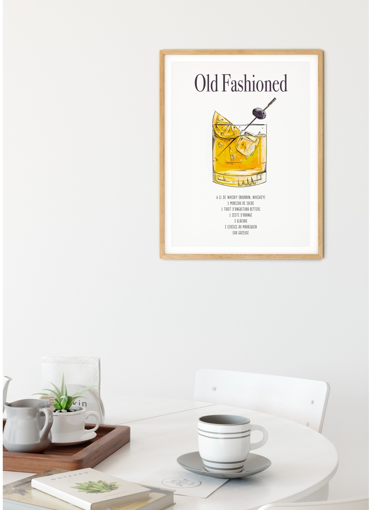 Affiche Cocktail Old Fashioned