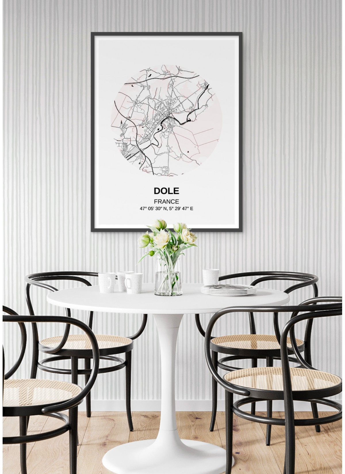 Affiche Carte Dole