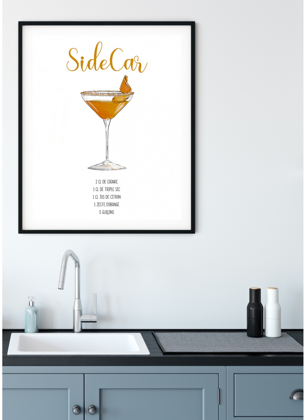 Affiche Cocktail Sidecar