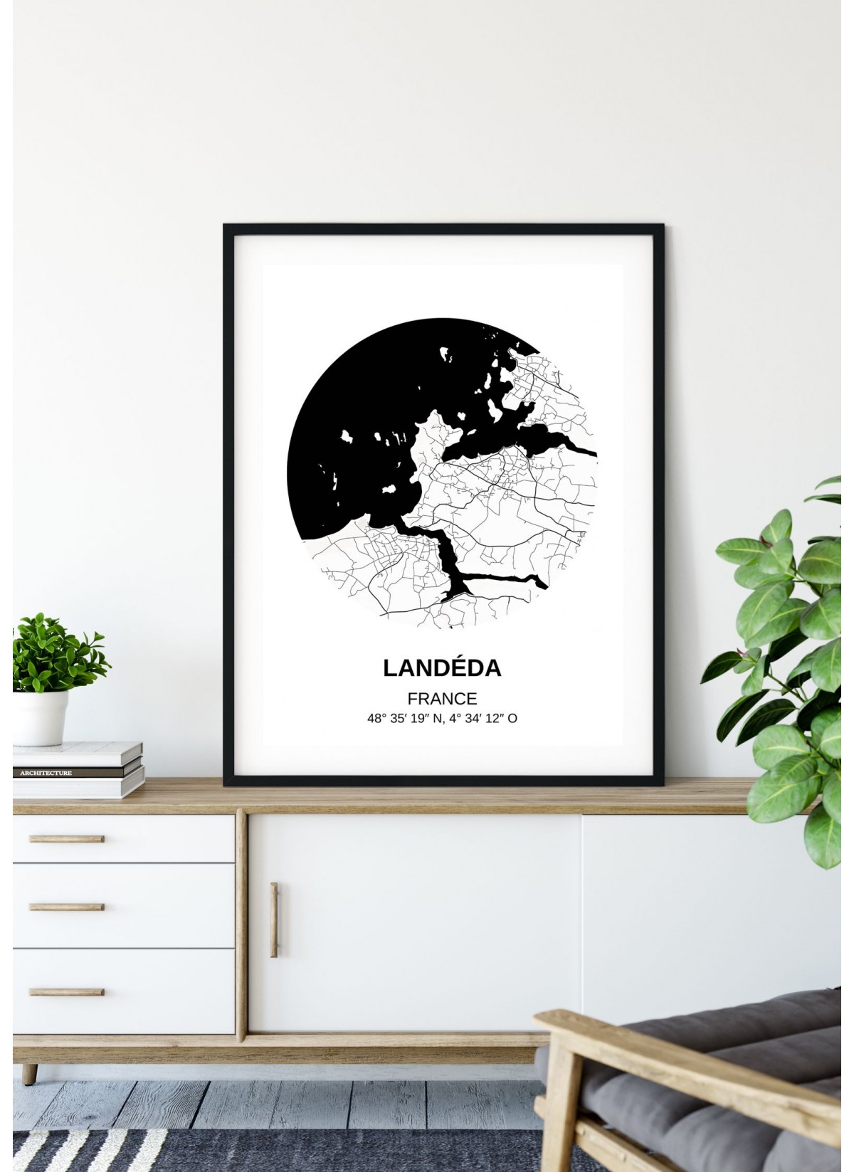Affiche Carte Landéda