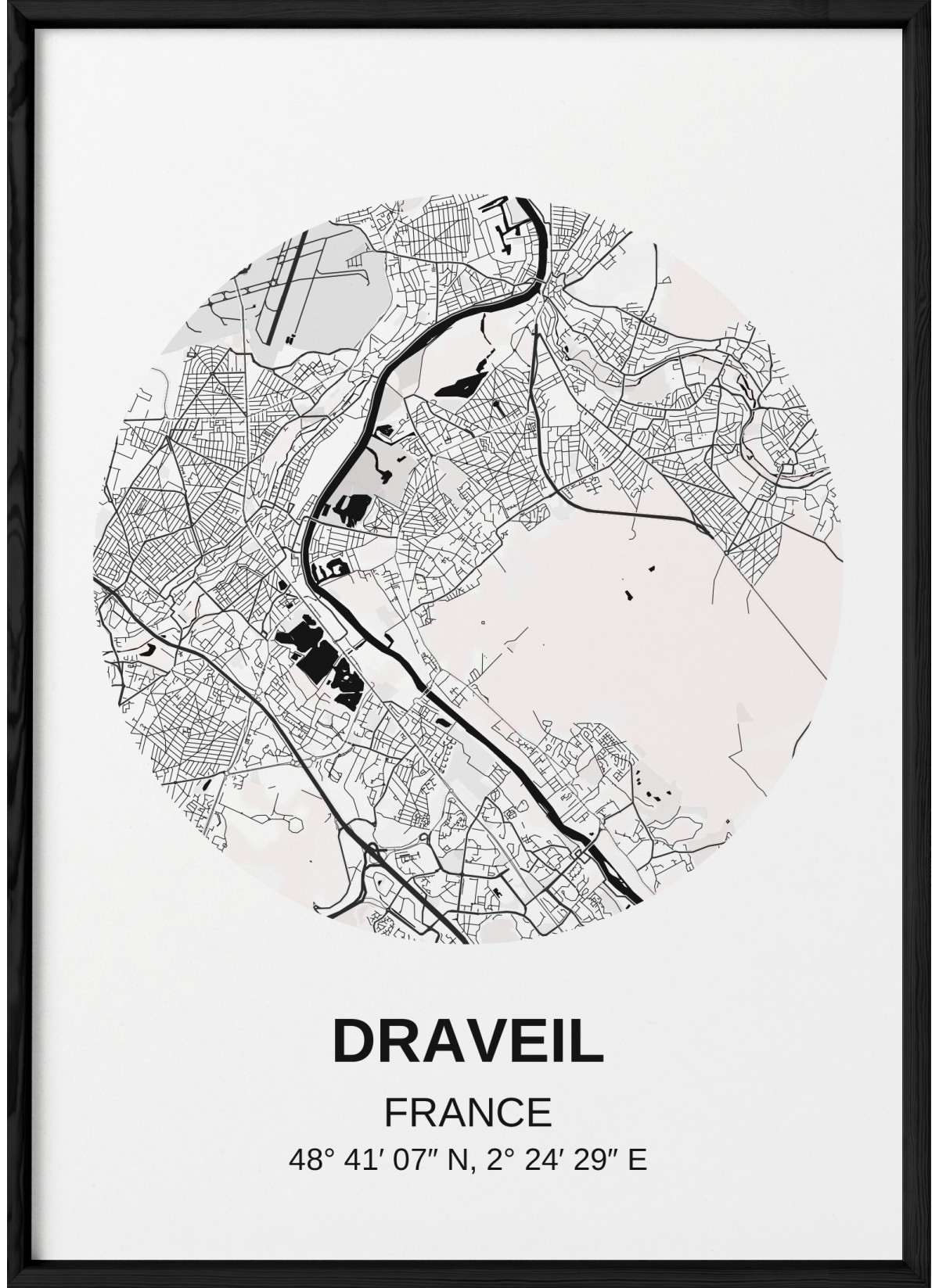 Affiche Carte Draveil