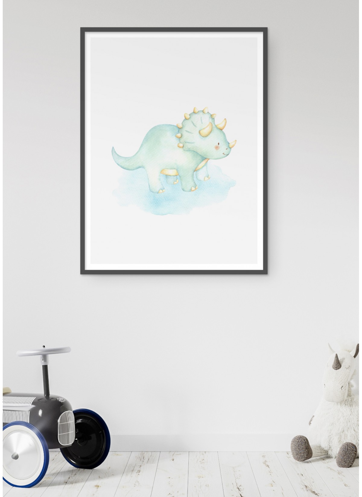 Affiche Enfant Tricératops