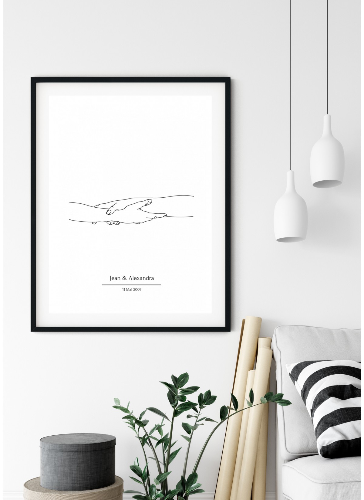 Affiche personnalisée couple | L’Afficherie