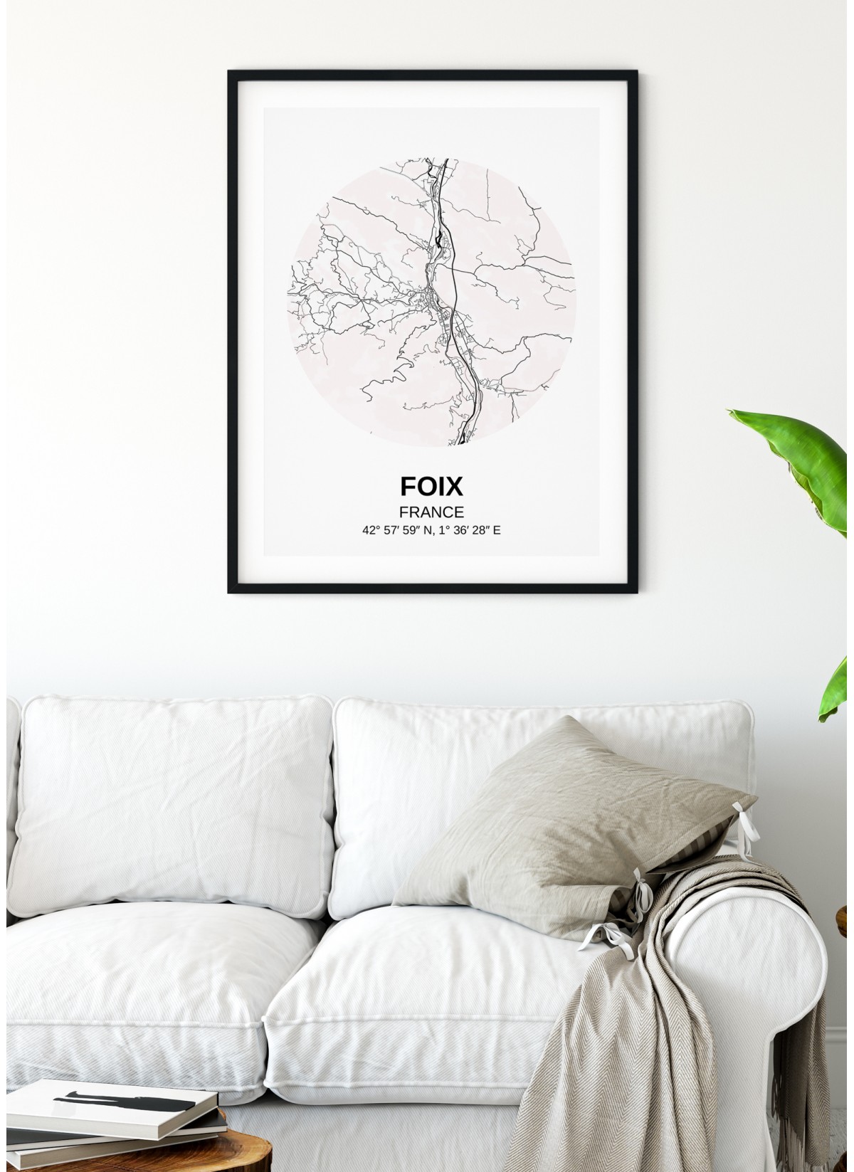 Affiche Carte Foix