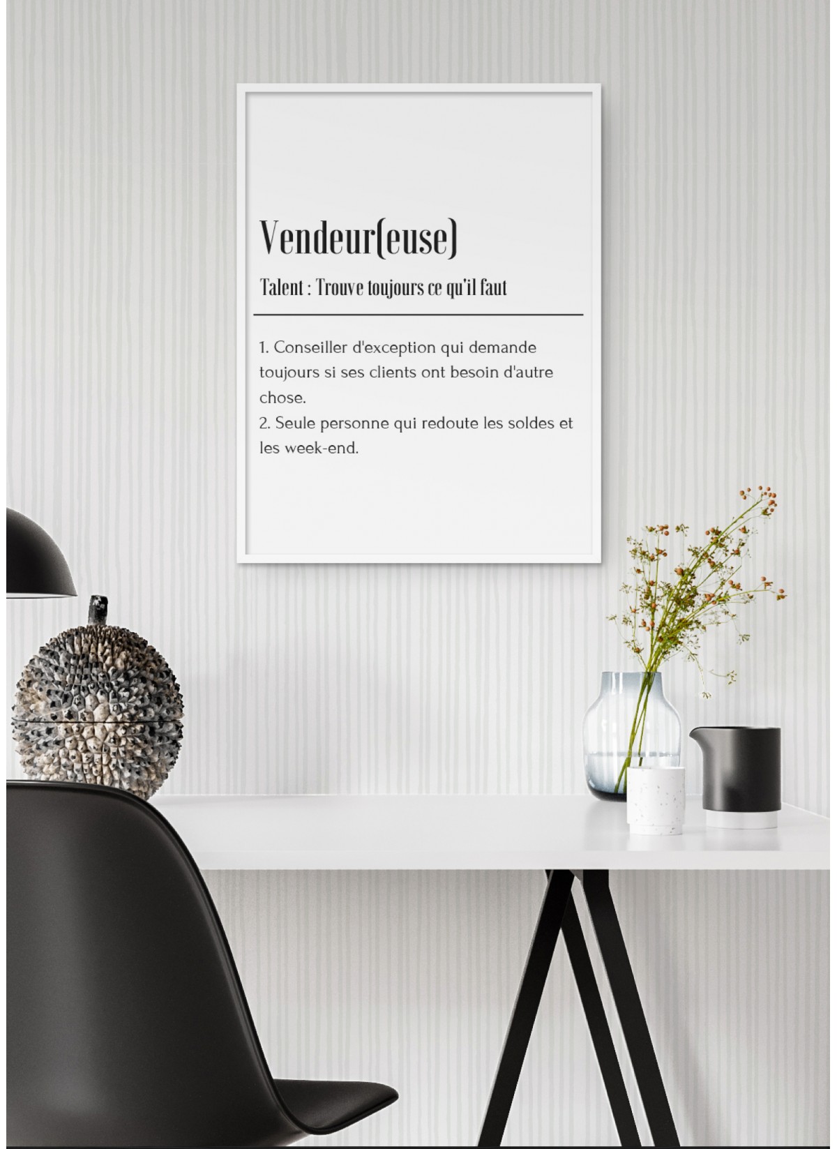 Affiche Définition Vendeur