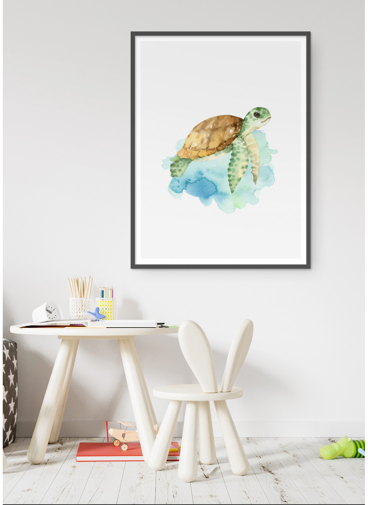 Affiche Enfant Tortue