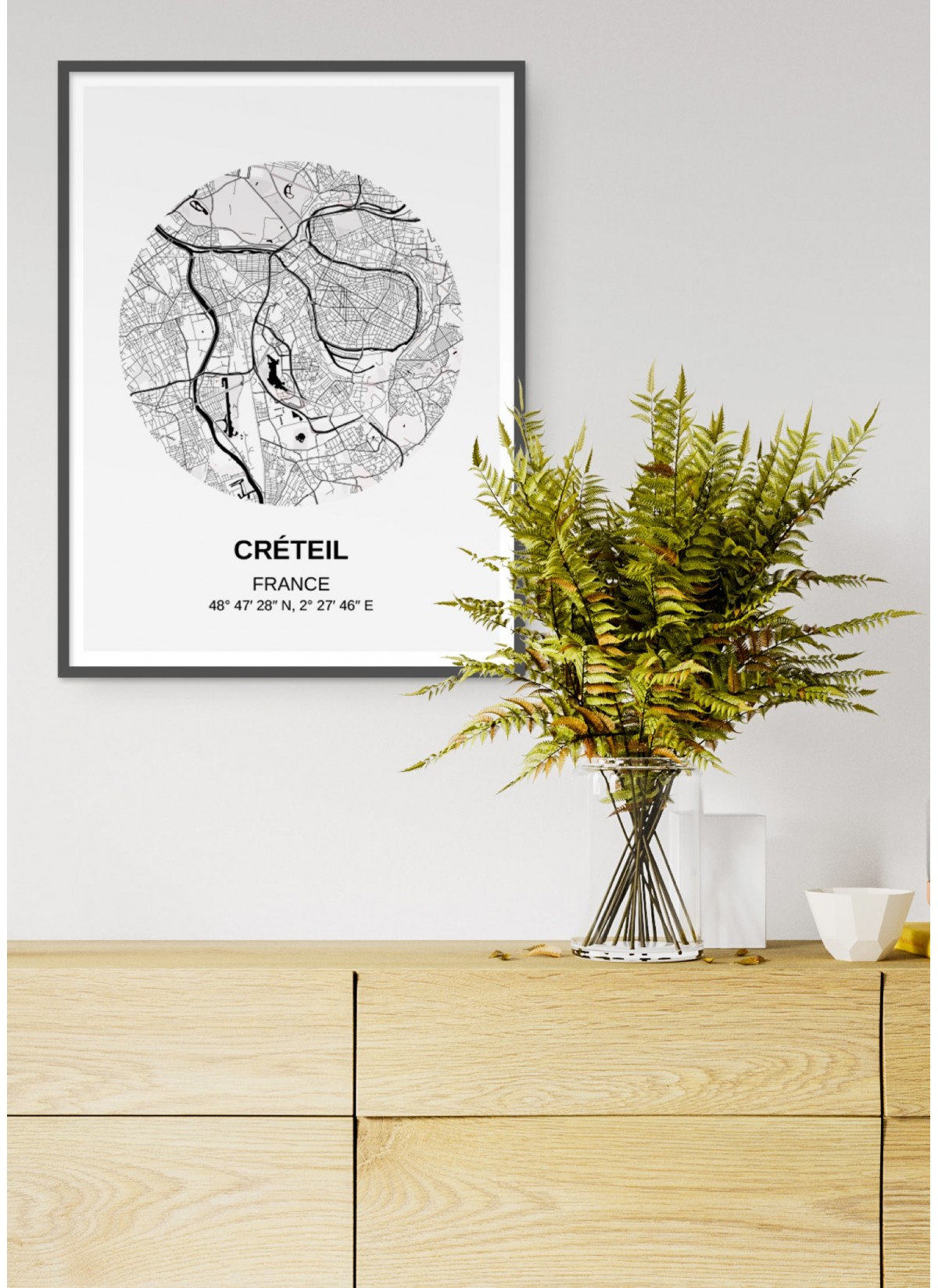 Affiche Carte Créteil