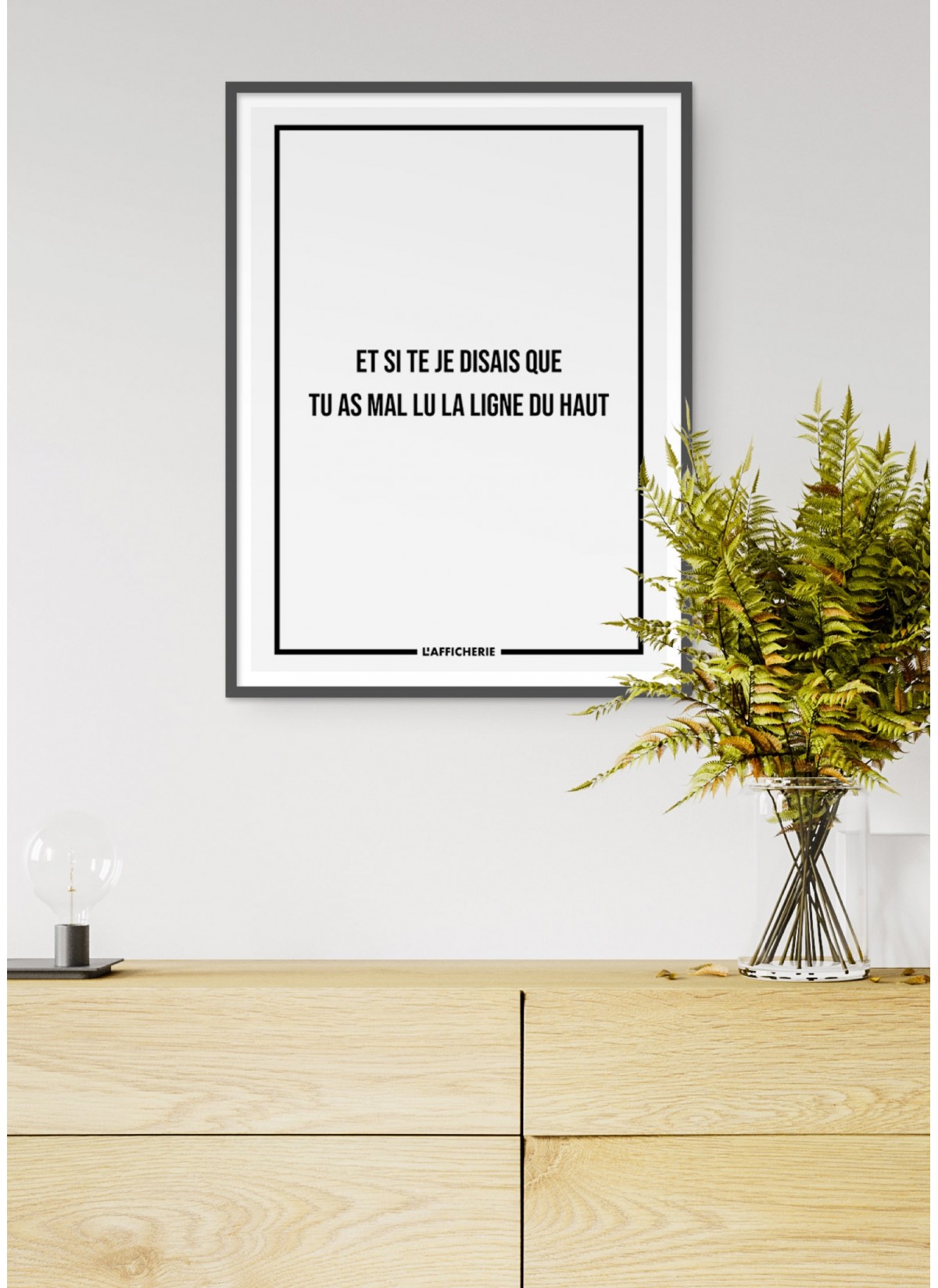 Affiche "Tu as mal lu..."