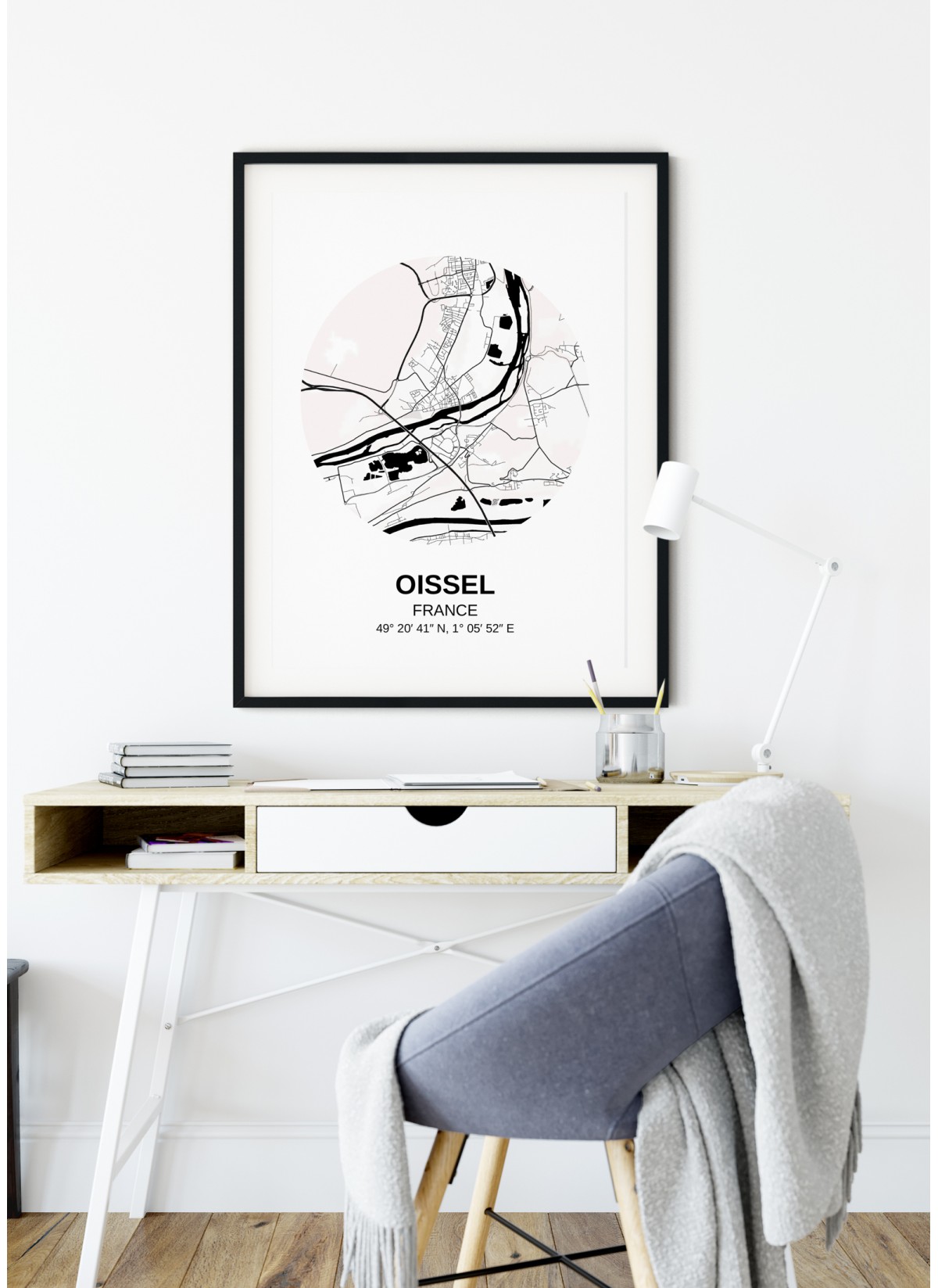 Affiche Carte Oissel