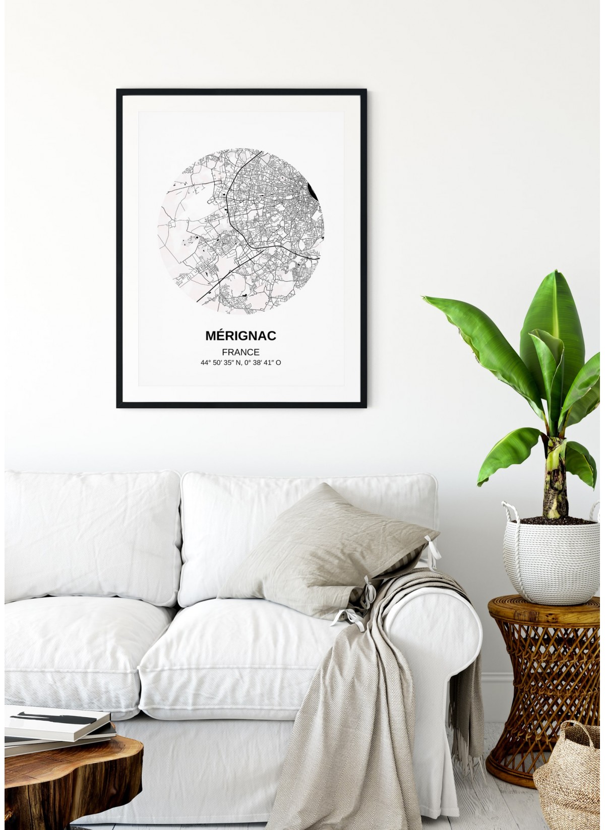 Affiche Carte Mérignac