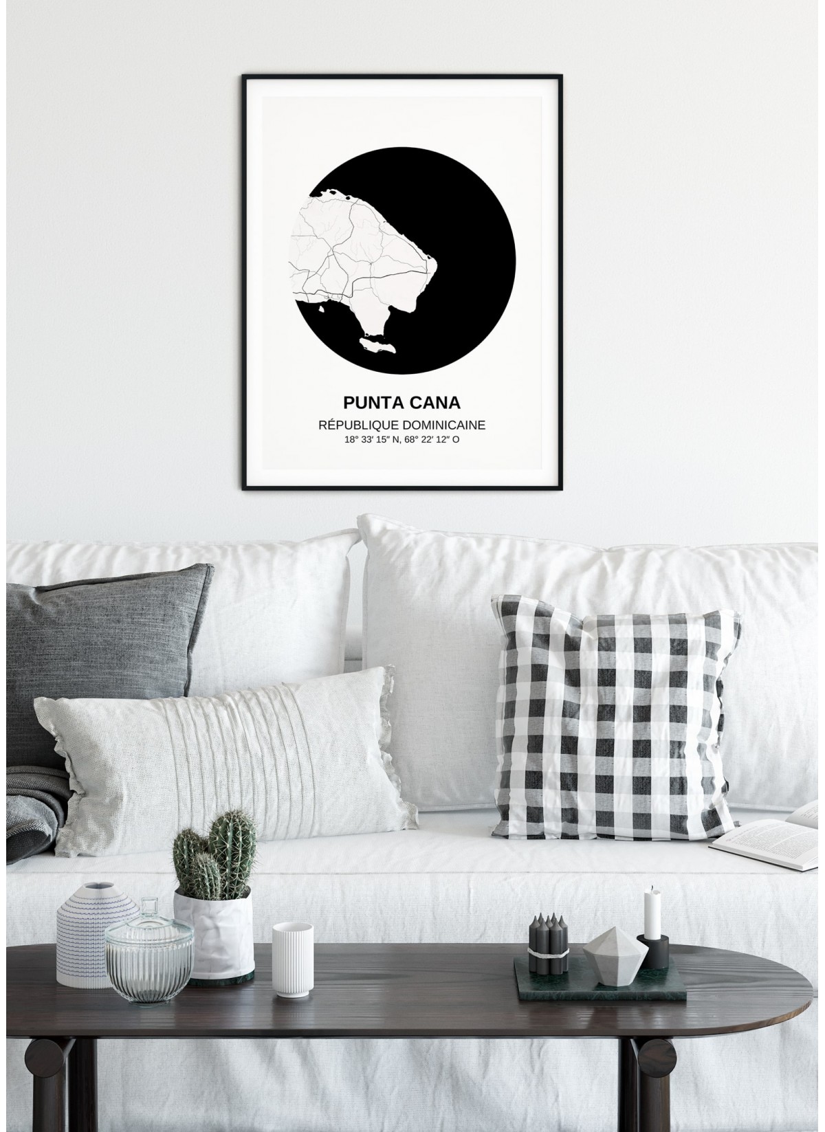 Affiche Carte Punta Cana