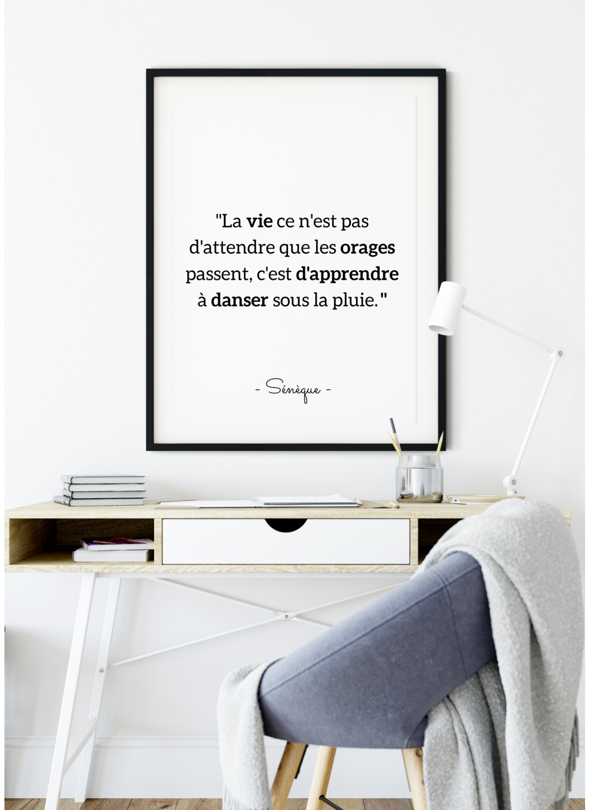 Affiche Sénèque : "La vie ce n'est pas..."