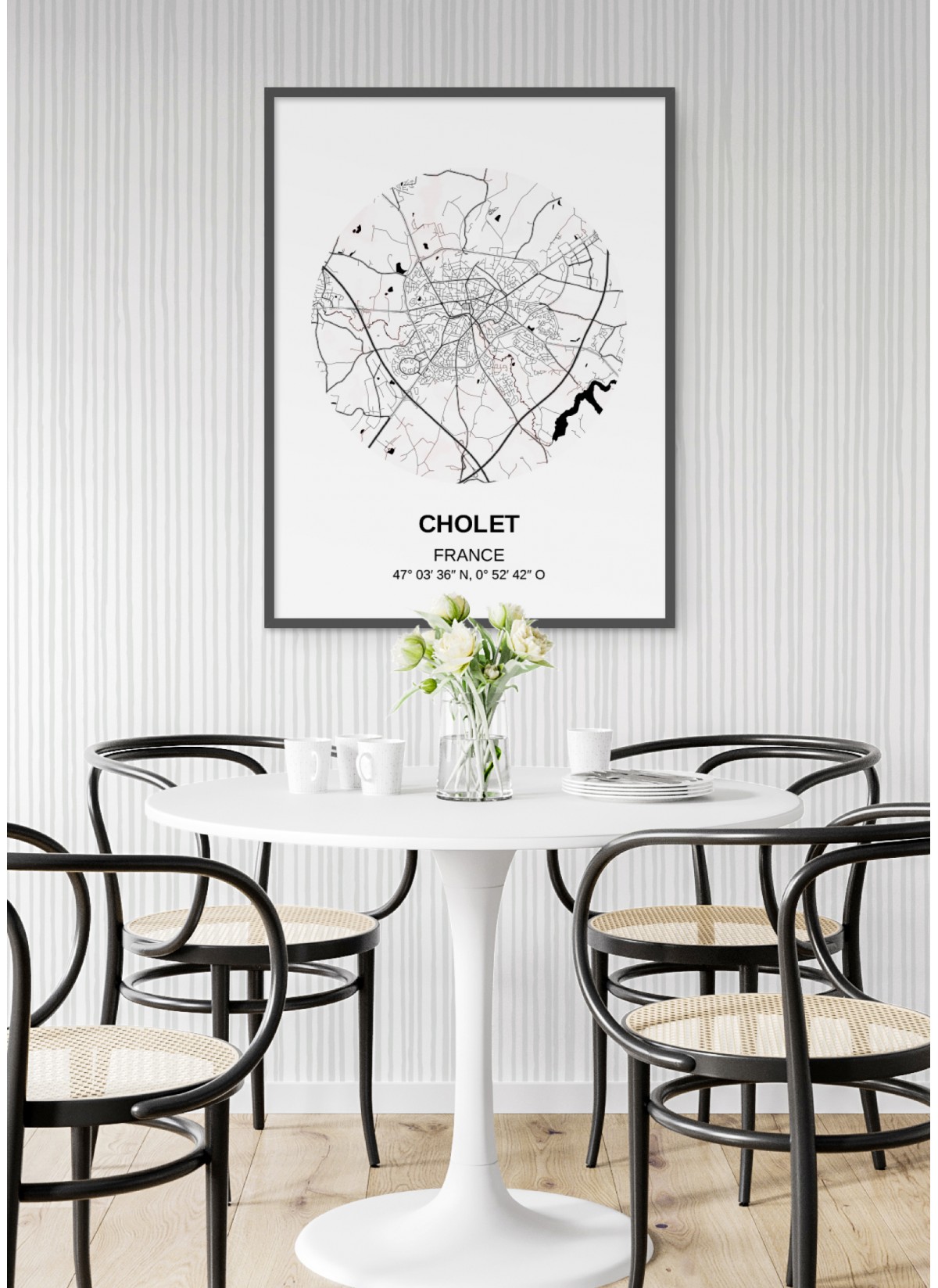 Affiche Carte Cholet