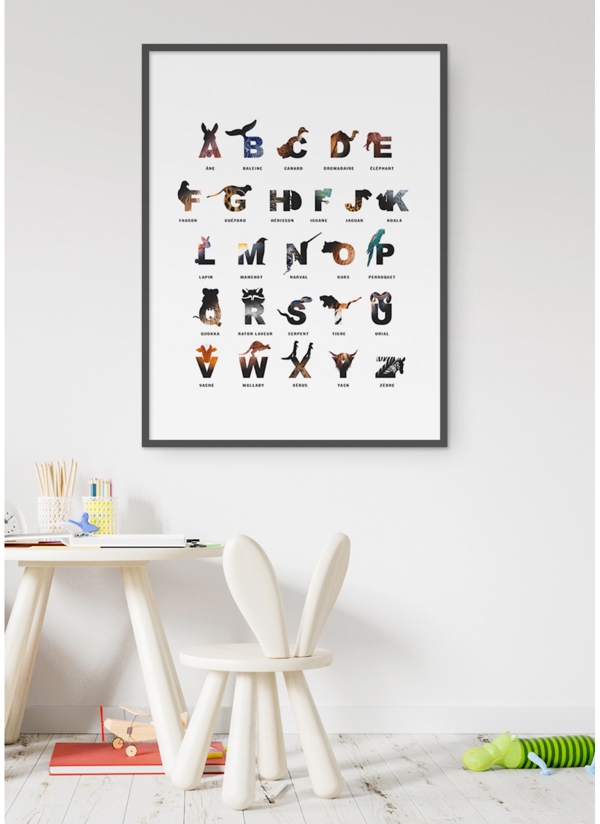 Affiche Alphabet des enfants