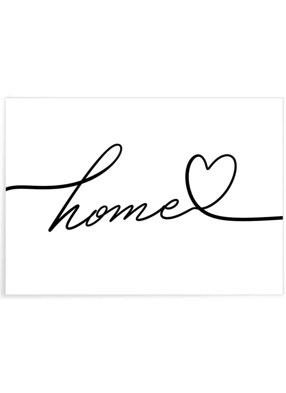 Affiche Line Art Home