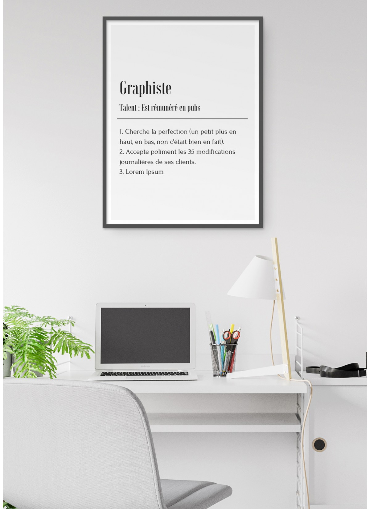Affiche Définition Graphiste